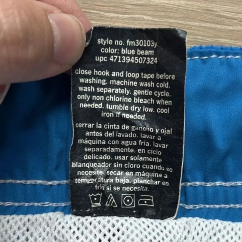 Mens Blue Swim Trunks Sz‎ M Swimwear Aquatic Cruise Vacay Beach Coastal Vibrant